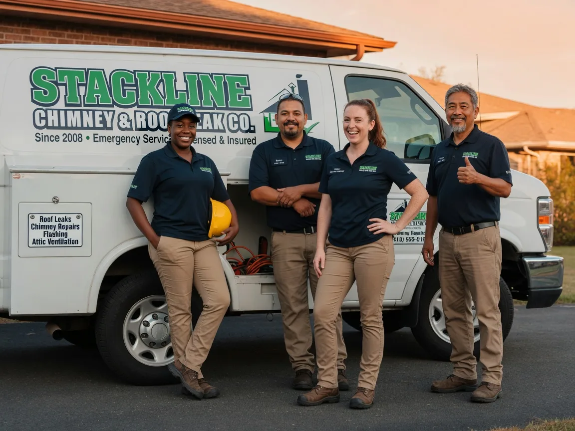 Chimney flashing repair company in Fortuna, CA